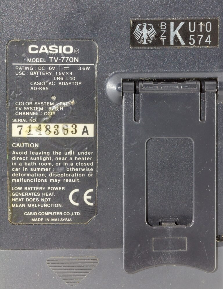 Casio TV 770 portable television set 4661