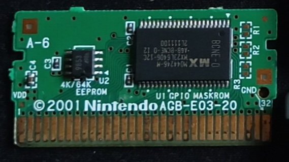 Game Boy Advance Game Pak Board