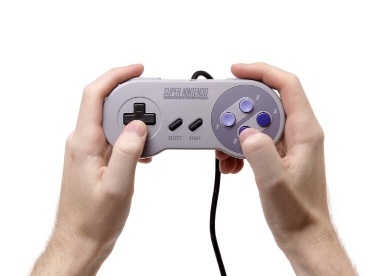 SNES Controller in Hand
